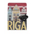 Ledusskapja magnēts Rīga Trīs brāļi un kaķis